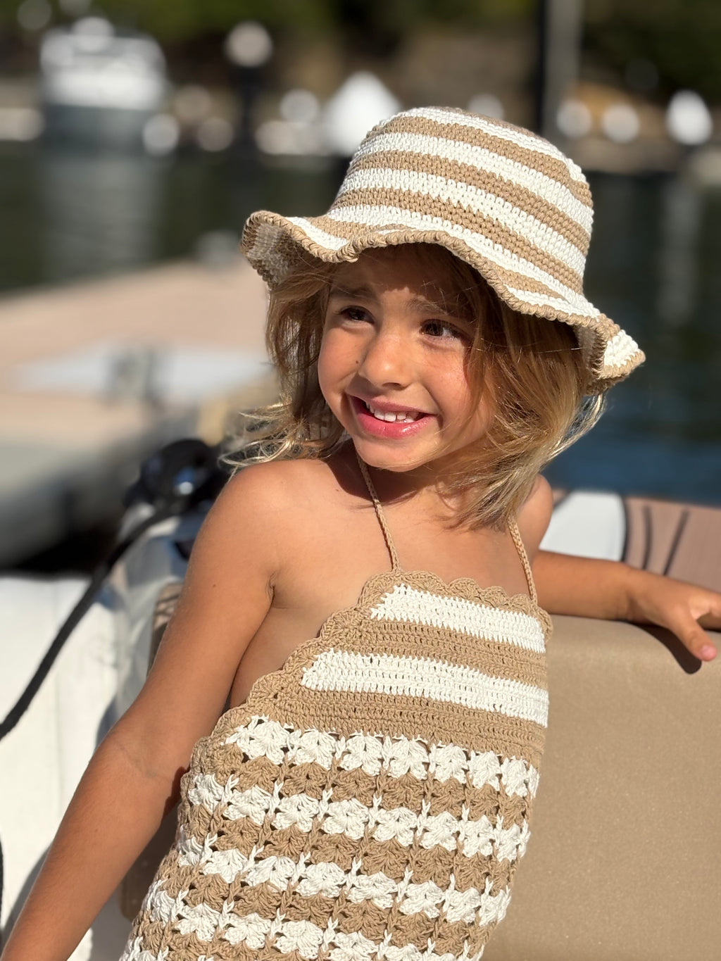 Mermaid Crochet Dress & Hat