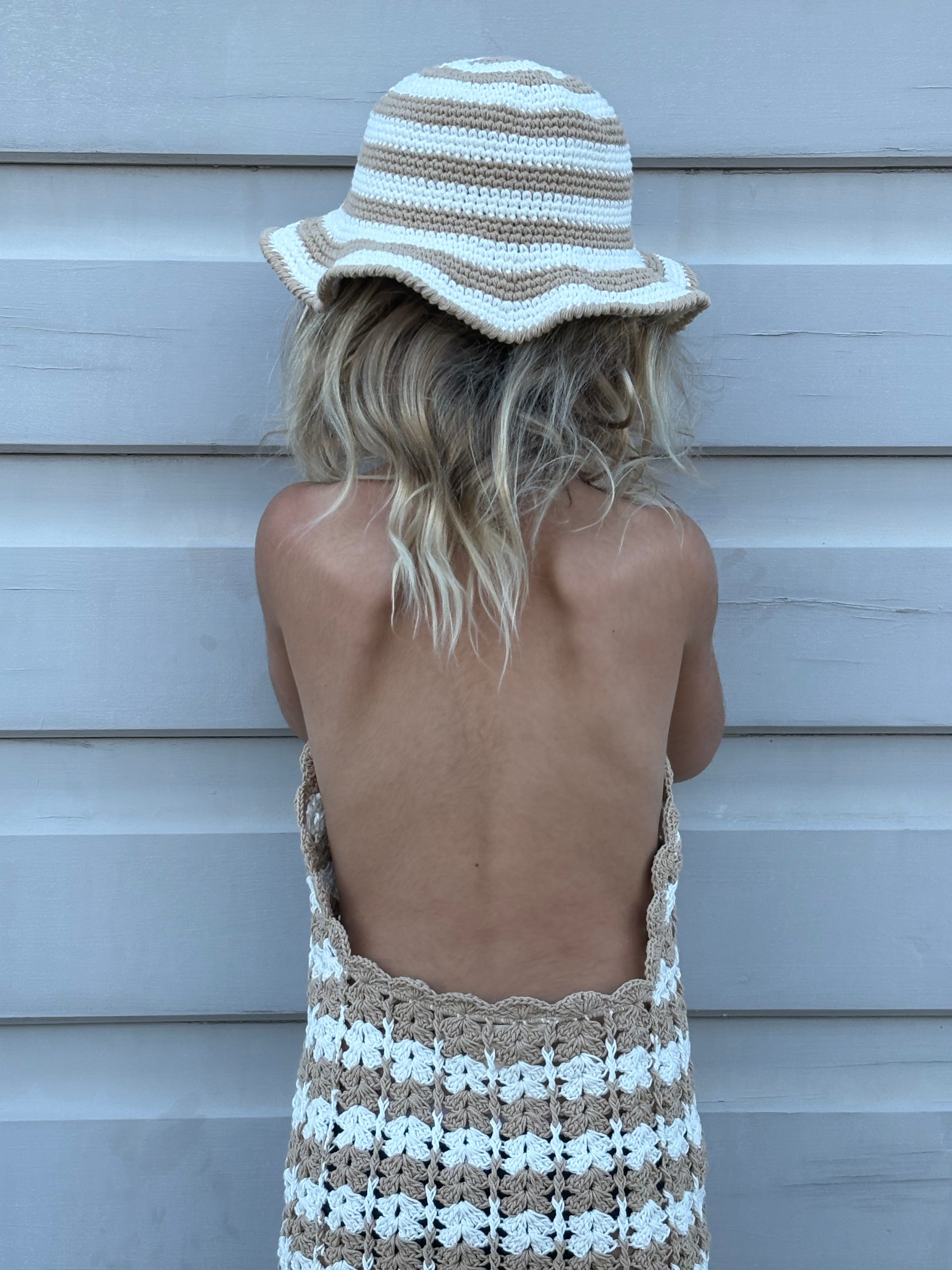 Mermaid Crochet Dress & Hat