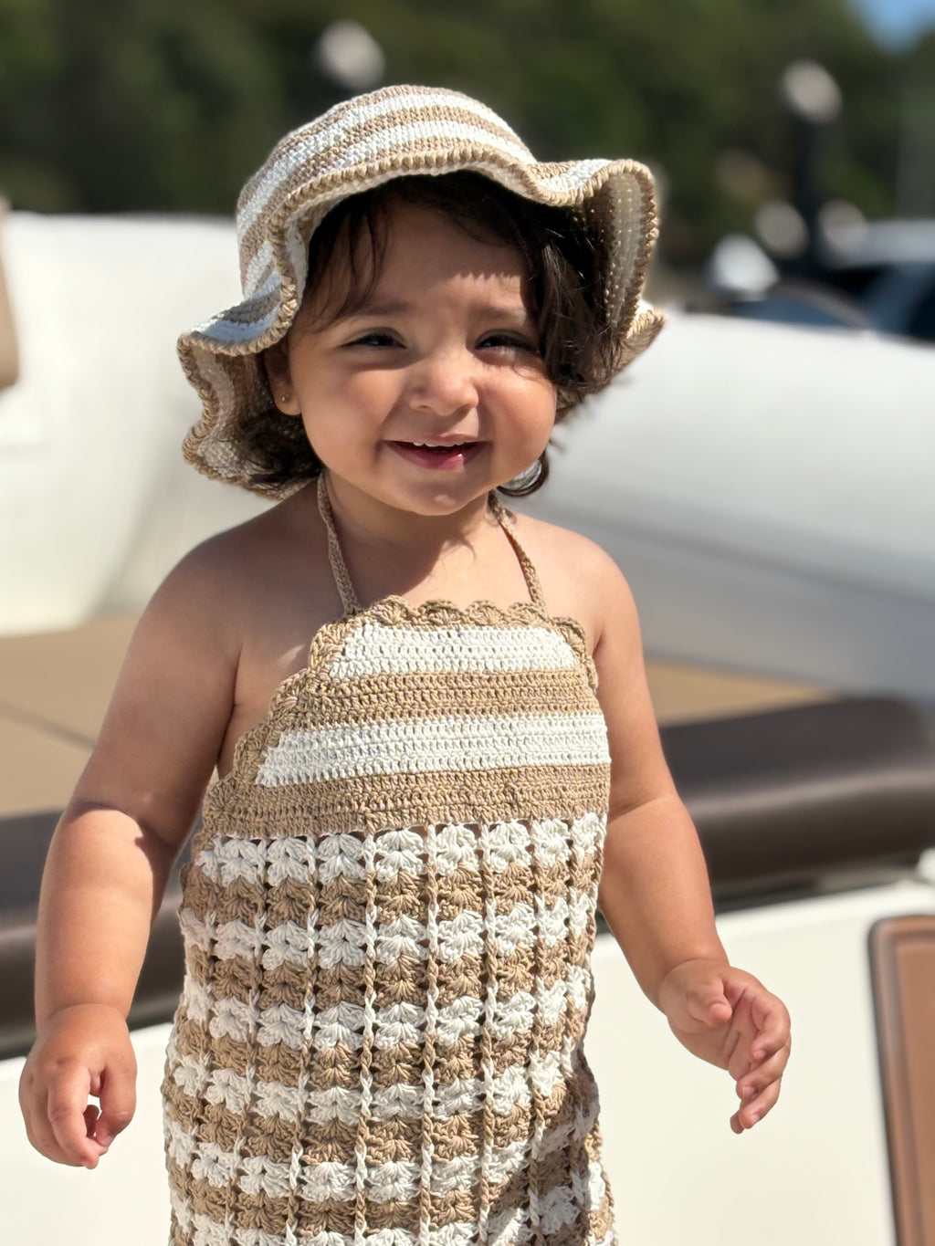 Mermaid Crochet Dress & Hat