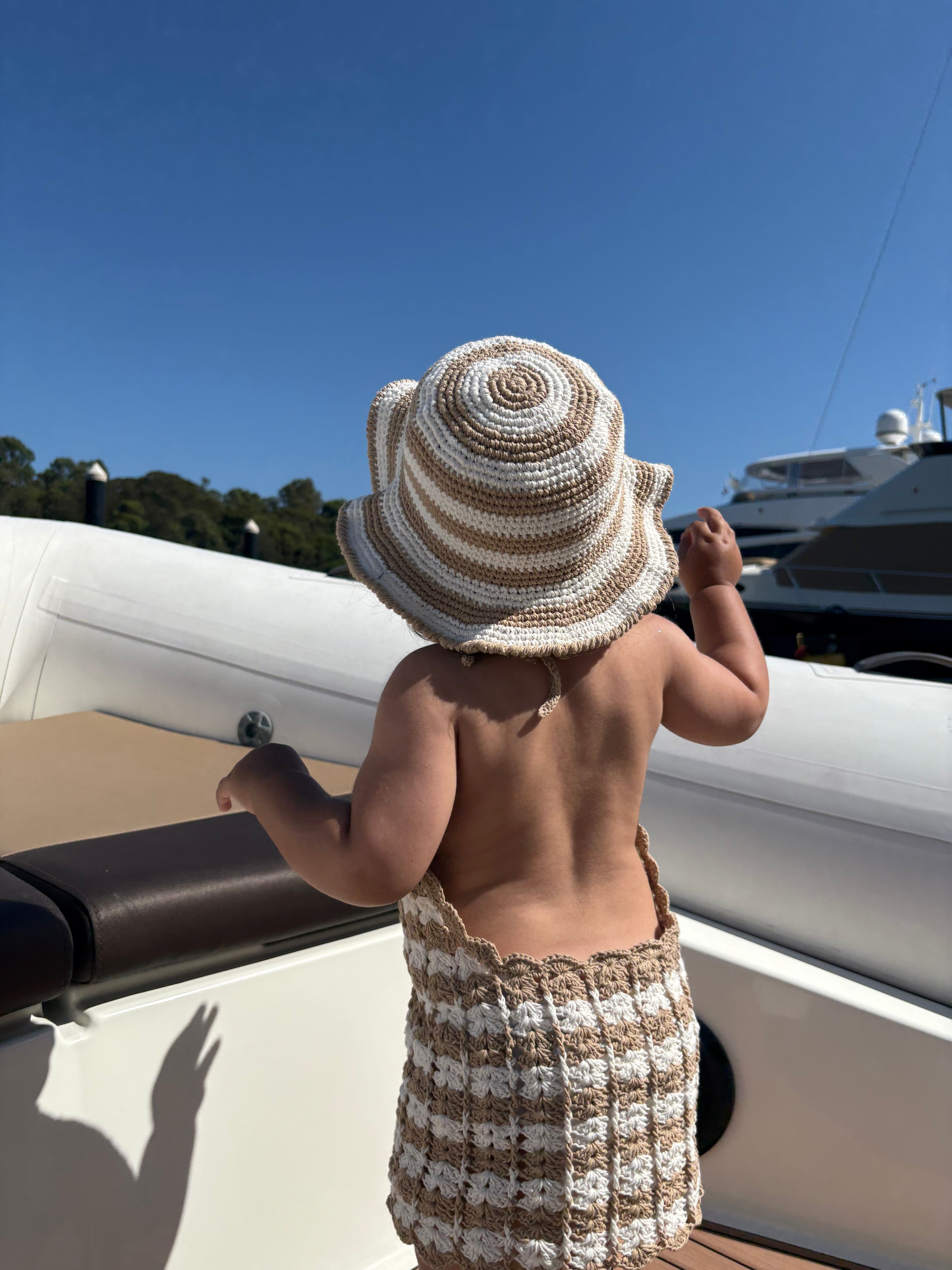 Mermaid Crochet Dress & Hat